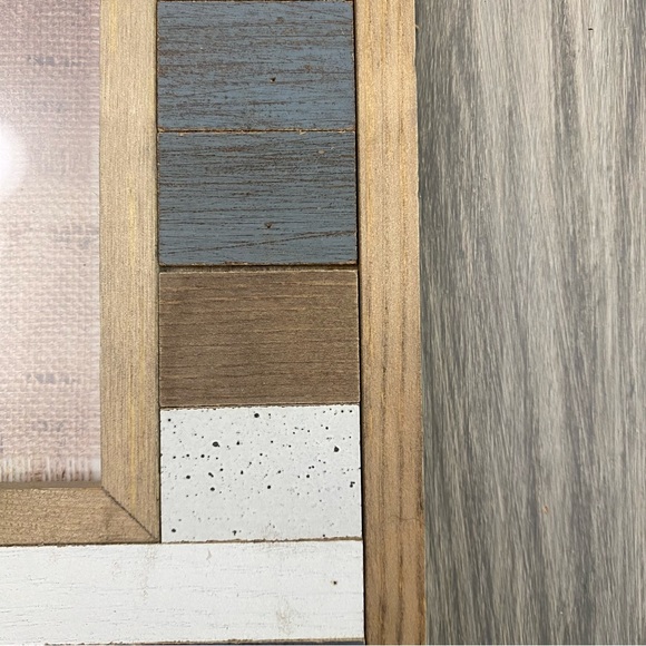 New Nautical Rustic “Out To Sea” Wood Photo Frame with stand holds 5x7 photo - Picture 4 of 7